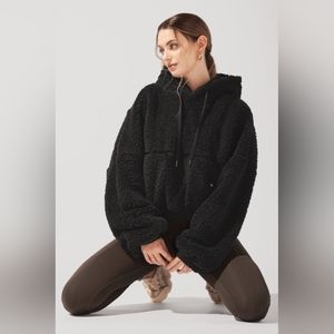 POPFLEX Faux Sherpa Pullover Cloud Hoodie